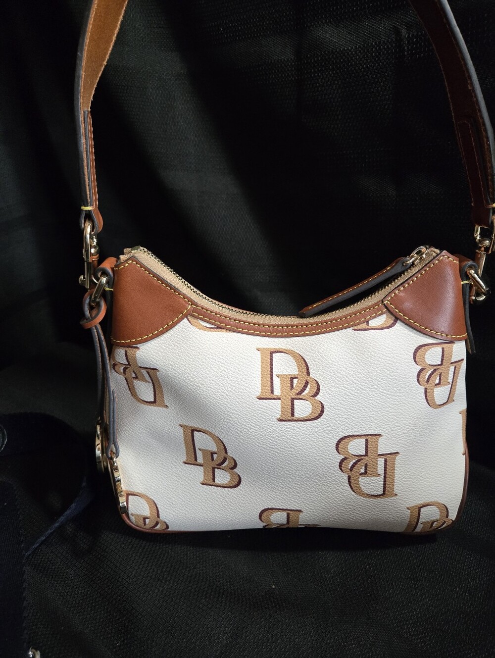 Dooney & Bourke Hobo Logo-Print Shoulder Bag NWOT
